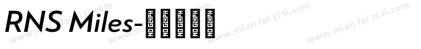 RNS Miles字体转换